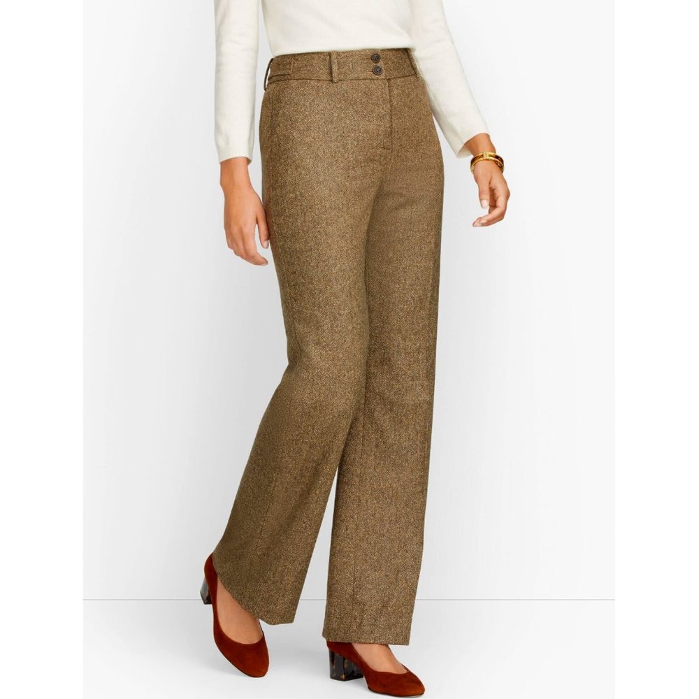 Talbots High Waist Flare Pants - Donegal | 10P